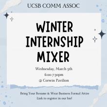 ​ Image Comm Association Winter Internship Mixer Flyer